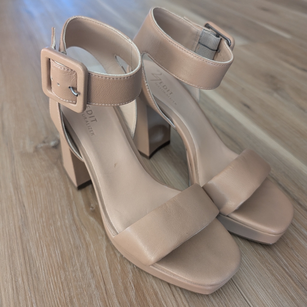 Naturalizer Nude Block Heels